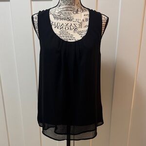 Elegant Black Sleeveless Blouse